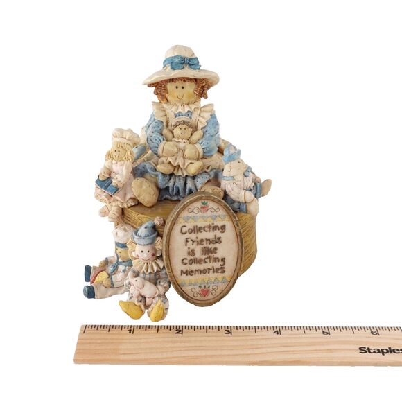 SAN FRANCISCO MUSIC BOX CO MUSICAL FIGURINE DOLLS HEART TUGS COLLECTING FRIENDS - Picture 13 of 16